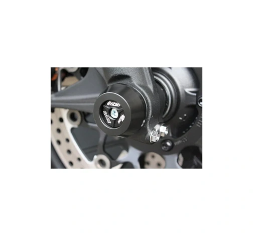 Слайдеры оси переднего колеса мотоцикла GSG с черной анодированной вставкой 28E-36E-O-254-H75