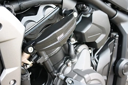 Слайдеры рамы мотоцикла продольные с черными кронштейнами GSG 1505040-T37-SH