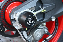 Слайдеры оси заднего колеса мотоцикла GSG с черной анодированной вставкой 33E-33E-O-D40