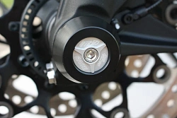 Слайдеры оси переднего колеса мотоцикла GSG с серебристой анодированной вставкой 28E-50E-O