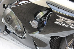 Слайдеры рамы мотоцикла с черными кронштейнами GSG 55440-S47-SH