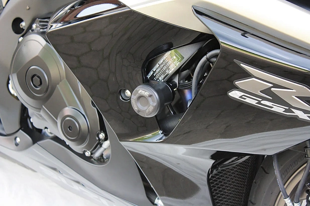 Слайдеры рамы мотоцикла с черными кронштейнами GSG 55440-S47-SH