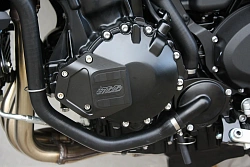 Накладка моторной крышки мотоцикла левая GSG 122-110-40-T155 (2011 – 2012)