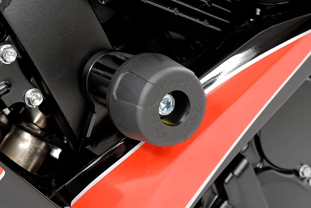 Слайдеры рамы мотоцикла с черными кронштейнами GSG 7544450-S42-SH