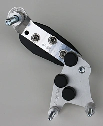 Слайдеры рамы мотоцикла продольные с серебристыми кронштейнами GSG 1505040105-W24