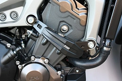 Слайдеры рамы мотоцикла продольные с черными кронштейнами GSG 1505040-Y43-SH