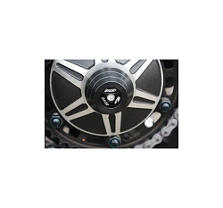 Слайдеры оси заднего колеса мотоцикла GSG с черной анодированной вставкой 60E-30E-O