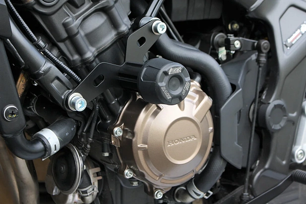 Слайдеры рамы мотоцикла с черными кронштейнами GSG 406025525-H69-DS-SH