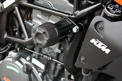 Слайдеры рамы мотоцикла с черными кронштейнами GSG 4060255-KM10-DS-SH