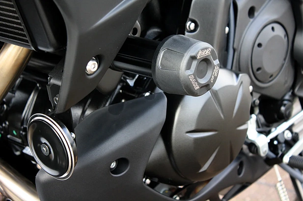 Слайдеры рамы мотоцикла с черными кронштейнами GSG 406027025-K60-SH