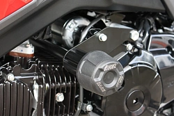 Слайдеры рамы мотоцикла с черными кронштейнами GSG 406025590-H58-SH