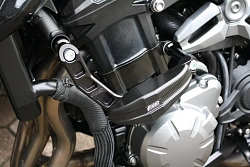 Слайдеры рамы мотоцикла продольные с черными кронштейнами GSG 1505040-K66-SH