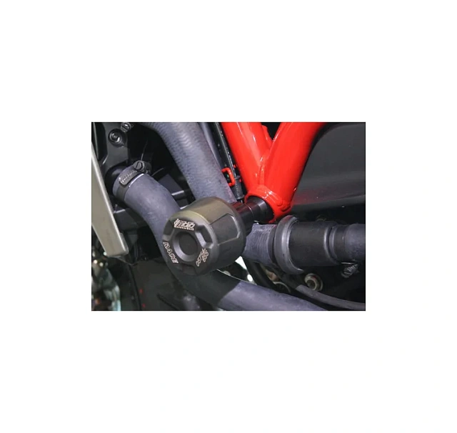 Слайдеры рамы мотоцикла с черными кронштейнами GSG 40602-D24-SH