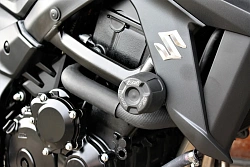 Слайдеры рамы мотоцикла с черными кронштейнами GSG 40602-S50-DS-SH