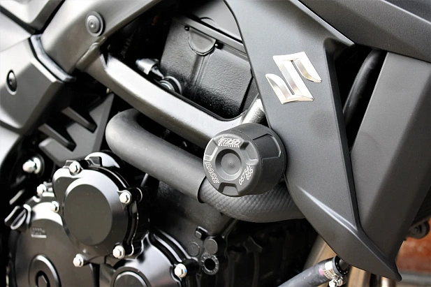 Слайдеры рамы мотоцикла с черными кронштейнами GSG 40602-S50-DS-SH