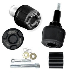 Слайдеры рамы мотоцикла c черными кронштейнами GSG 4549303-W7-SH