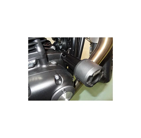 Слайдеры рамы мотоцикла с черными кронштейнами GSG 4060280-T30-DS-SH