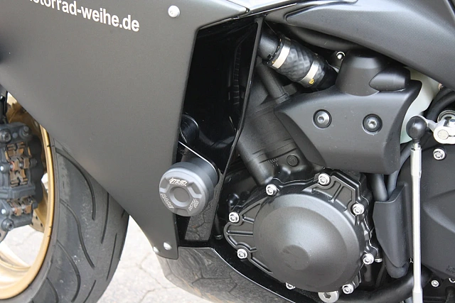 Слайдеры рамы мотоцикла с черными кронштейнами GSG 45440-Y38-SH