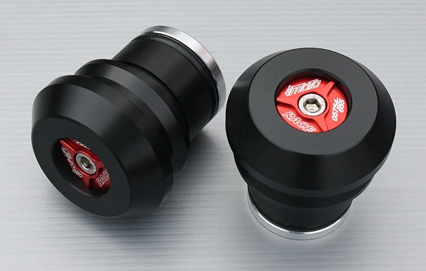 Слайдеры оси заднего колеса мотоцикла GSG с красной анодированной вставкой 55E-55E/41-O