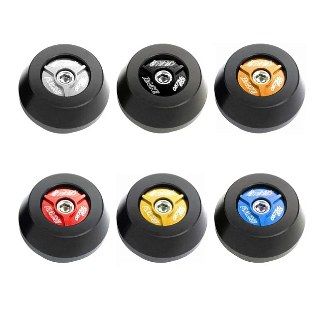 Слайдеры оси переднего колеса мотоцикла GSG с красной анодированной вставкой 28E-36E-O-254-H75