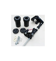 Слайдеры рамы мотоцикла с черными кронштейнами GSG 10595490-S37-SH