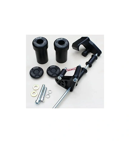 Слайдеры рамы мотоцикла с черными кронштейнами GSG 10595490-S37-SH