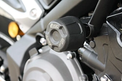 Слайдеры рамы мотоцикла с черными кронштейнами GSG 55442-T27-DS-SH