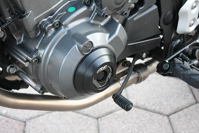 Слайдеры рамы мотоцикла с черными кронштейнами GSG 10211540-Y30-SH