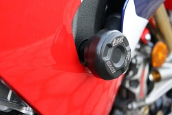 Слайдеры рамы мотоцикла с черными кронштейнами GSG 35440-H74-SH