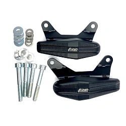 Слайдеры рамы мотоцикла продольные с черными кронштейнами GSG 1505040-M9-SH