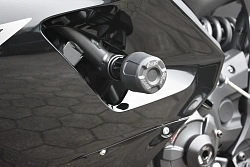 Слайдеры рамы мотоцикла с черными кронштейнами GSG 4060235-Y64-SH