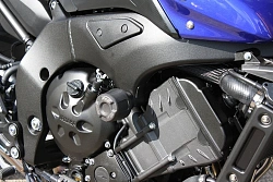 Слайдеры рамы мотоцикла с черными кронштейнами GSG 49490-Y32-DS-SH