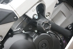 Слайдеры рамы мотоцикла с черными кронштейнами GSG 4060260-H56-SH