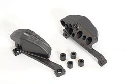 Слайдеры рамы мотоцикла продольные с черными кронштейнами GSG 1505040-A15A-SH