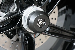 Слайдеры оси заднего колеса мотоцикла GSG с черной анодированной вставкой 60E-30E-254-O