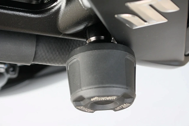 Слайдеры рамы мотоцикла с черными кронштейнами GSG 40602-S50-DS-SH