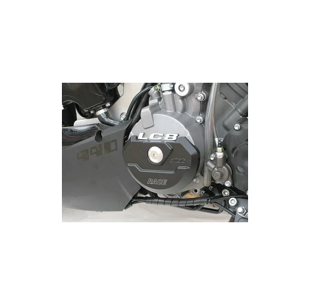 Накладка - слайдер моторной крышки мотоцикла левая GSG 162-115-KM111L