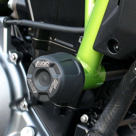 Слайдеры рамы мотоцикла с черными кронштейнами GSG 4060250-K64-SH