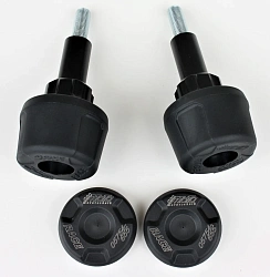 Слайдеры рамы мотоцикла с черными кронштейнами GSG 40602-M10-DS-SH