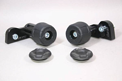 Слайдеры рамы мотоцикла с черными кронштейнами GSG 92444035-Y33-DS-SH