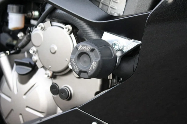 Слайдеры рамы мотоцикла с черными кронштейнами GSG 406023025-K73-DS-SH