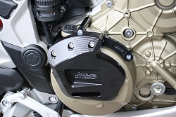 Накладка - слайдер моторной крышки мотоцикла с черным кронштейном GSG 5040-D39-SH