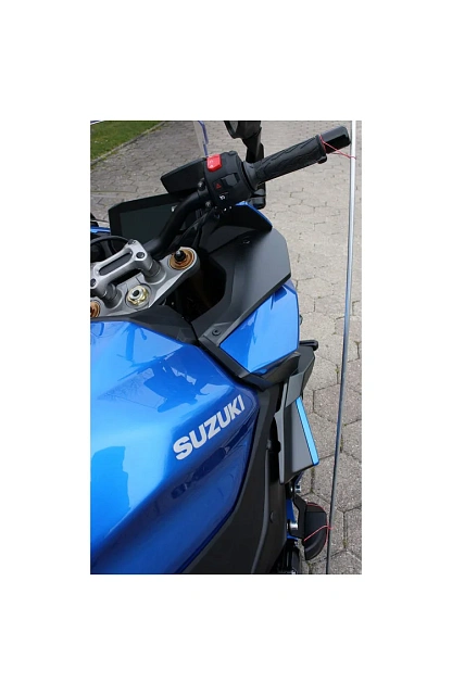 Слайдеры рамы мотоцикла продольные с черными кронштейнами GSG 1505040-S63