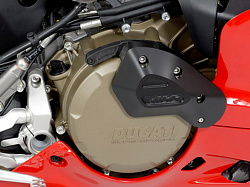 Накладка - слайдер моторной крышки мотоцикла с черным кронштейном GSG 16010050-D20-SH