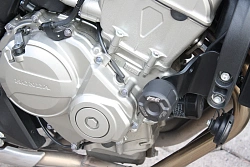 Слайдеры рамы мотоцикла с черными кронштейнами GSG 49490-H28-DS