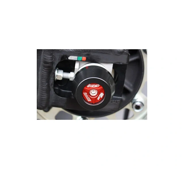 Слайдеры оси заднего колеса мотоцикла GSG с красной анодированной вставкой 56E-35E-H62-O