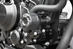 Слайдеры рамы мотоцикла с черными кронштейнами GSG 4060225-H68-DS-SH