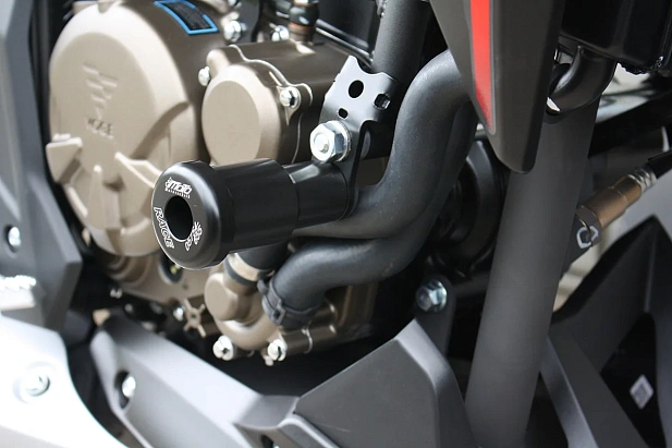 Слайдеры рамы мотоцикла с черными кронштейнами GSG 9041310-V1