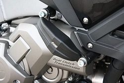 Слайдеры рамы мотоцикла продольные с черными кронштейнами GSG 1505040-H46-SH