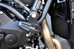 Слайдеры рамы мотоцикла продольные с черными кронштейнами GSG 1055025-K77